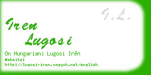 iren lugosi business card